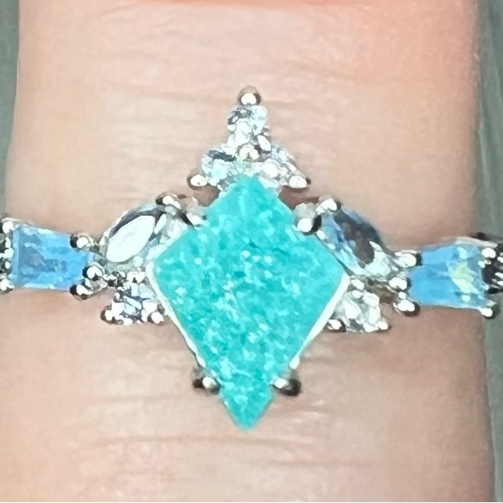 Bomb Party Jewelry Ring size 7 Rhodium